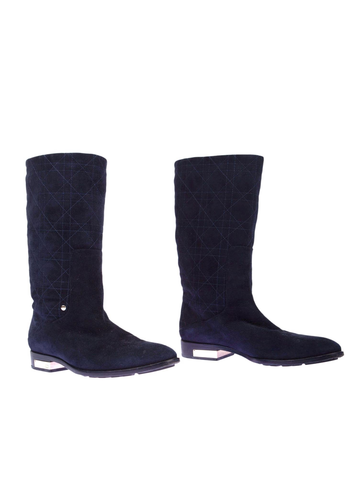 Bayan Lacivert DIOR ÇİZME
