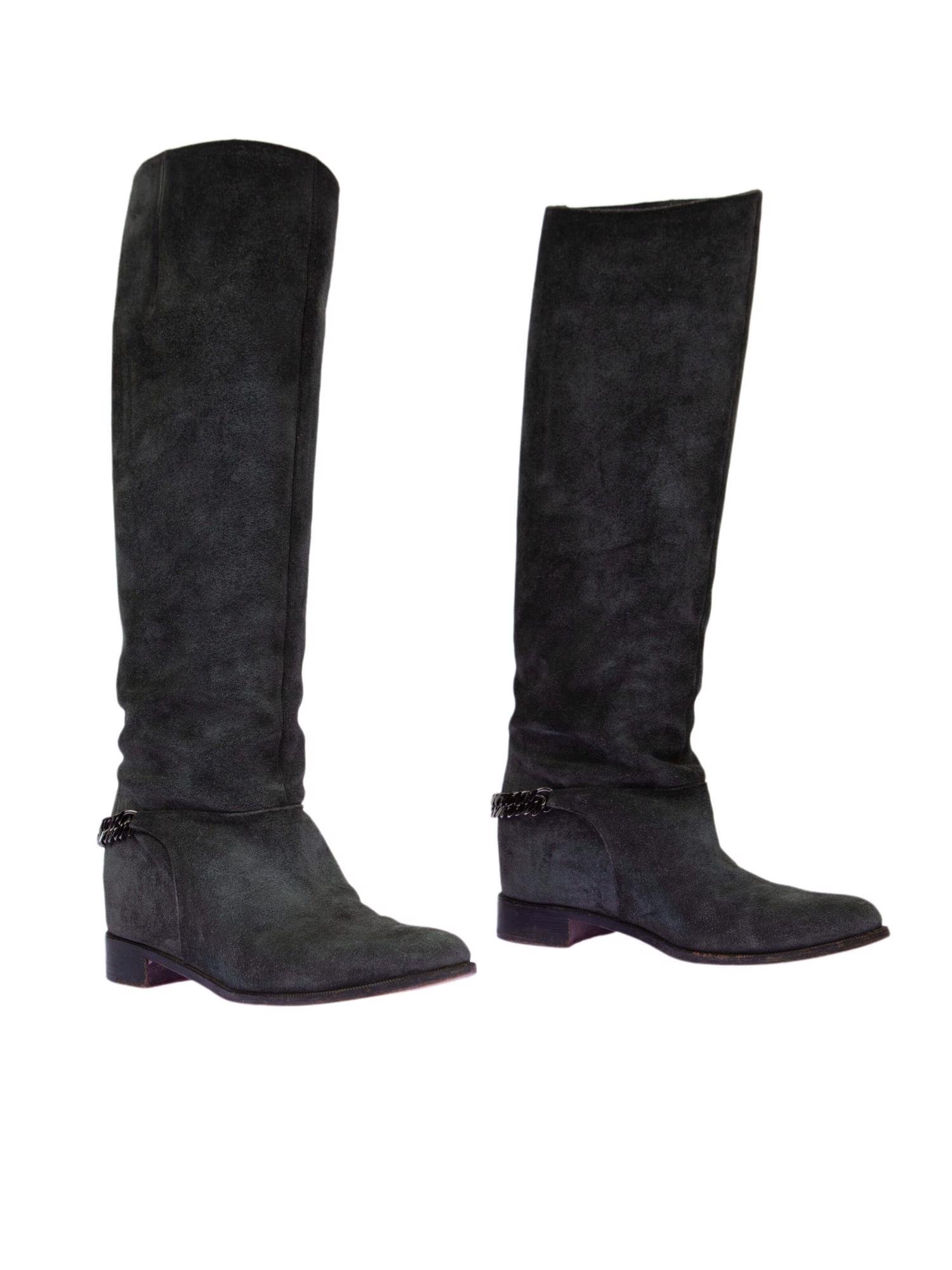 Bayan Gri CHRISTIAN LOUBOUTIN ÇİZME