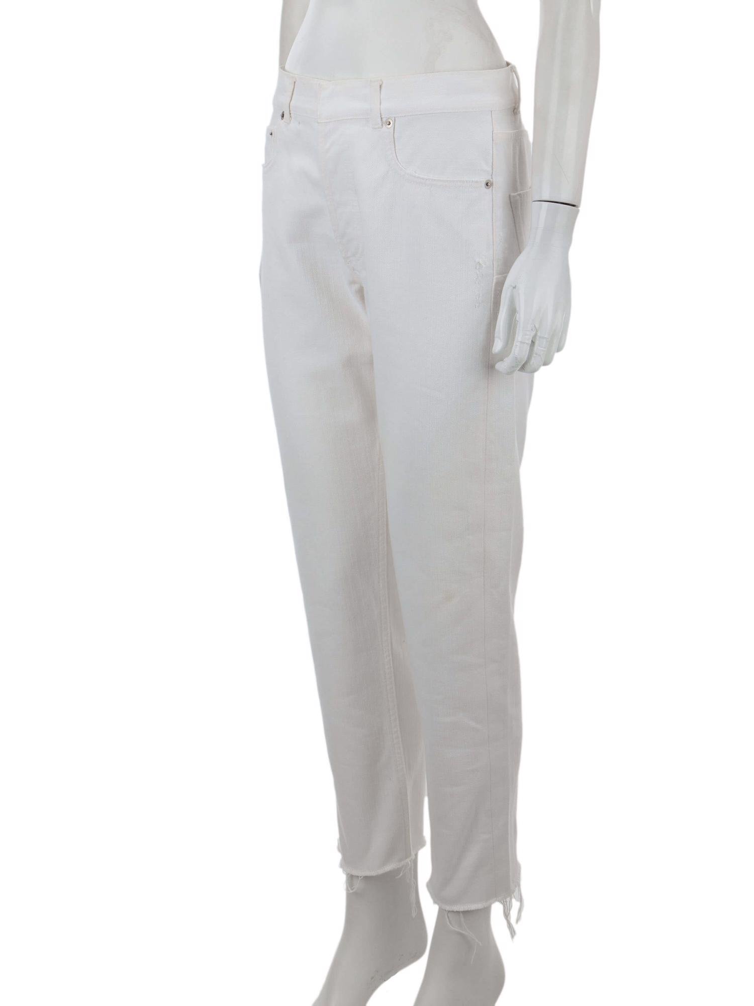 Bayan Beyaz DIOR JEAN PANTOLON