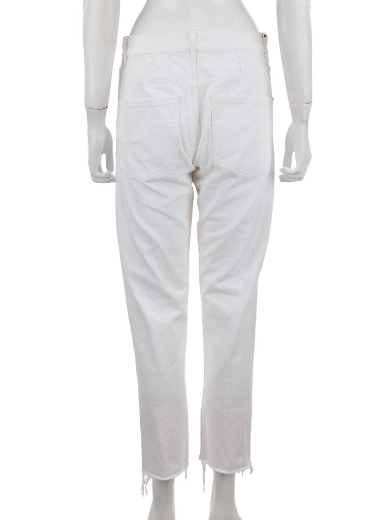 Bayan Beyaz DIOR JEAN PANTOLON