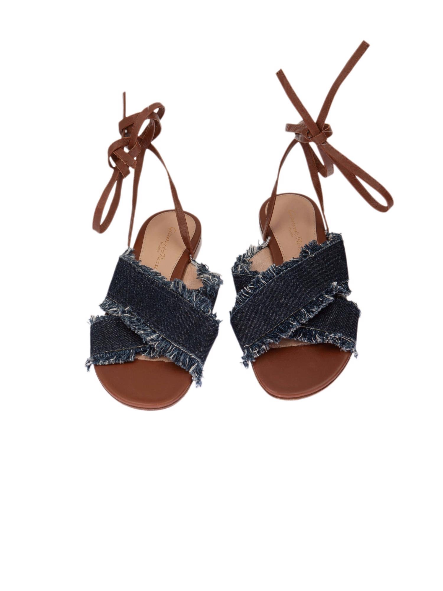 Bayan Lacivert GIANVITO ROSSI SANDALET