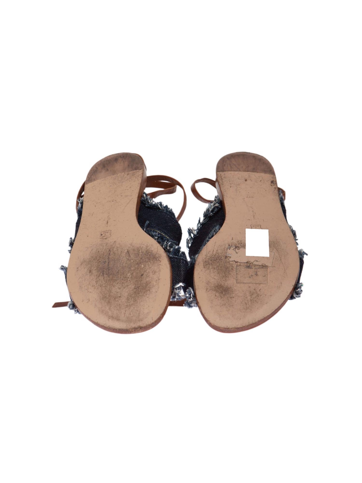 Bayan Lacivert GIANVITO ROSSI SANDALET