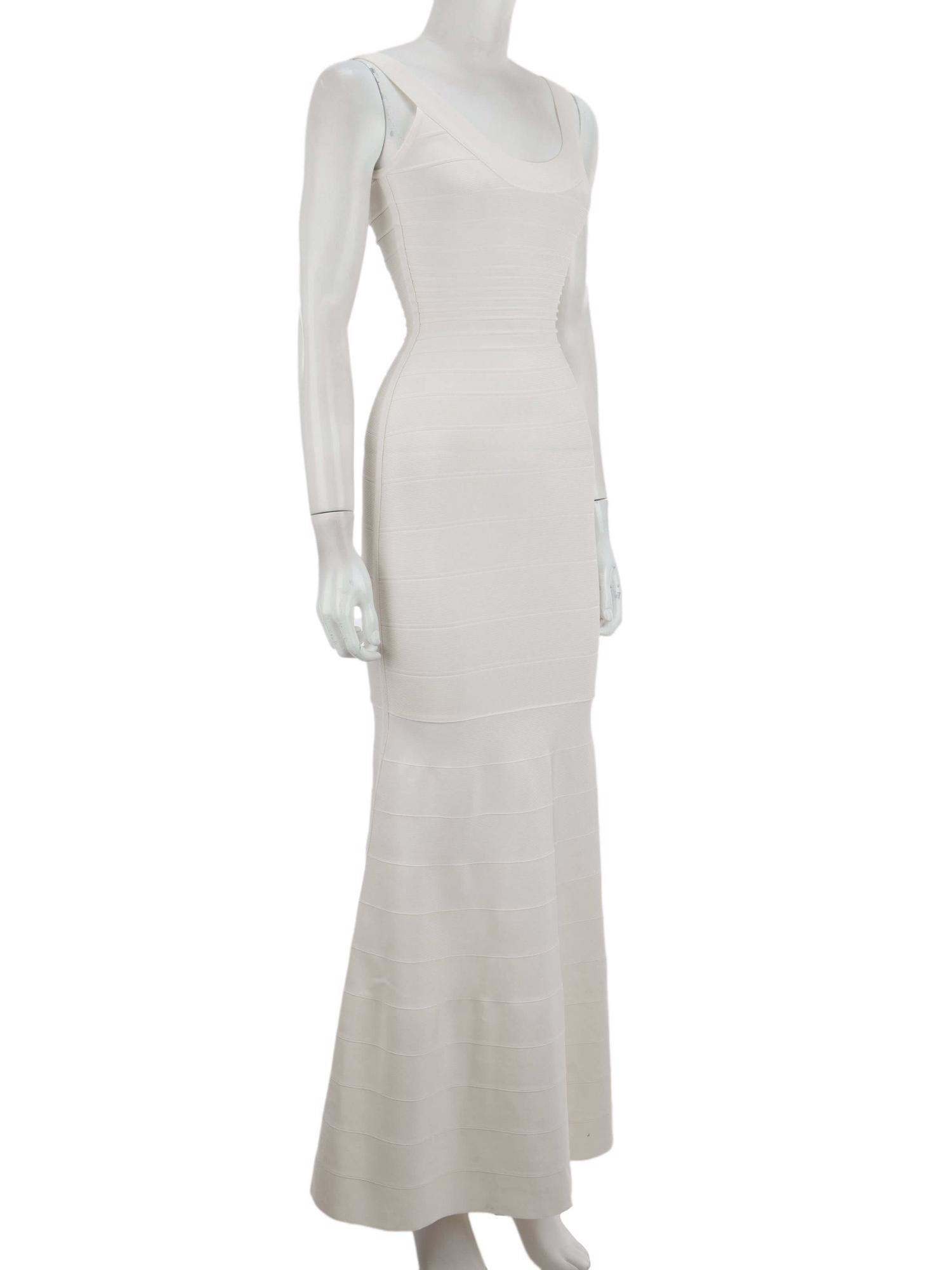 Bayan Beyaz HERVE LEGER ELBİSE