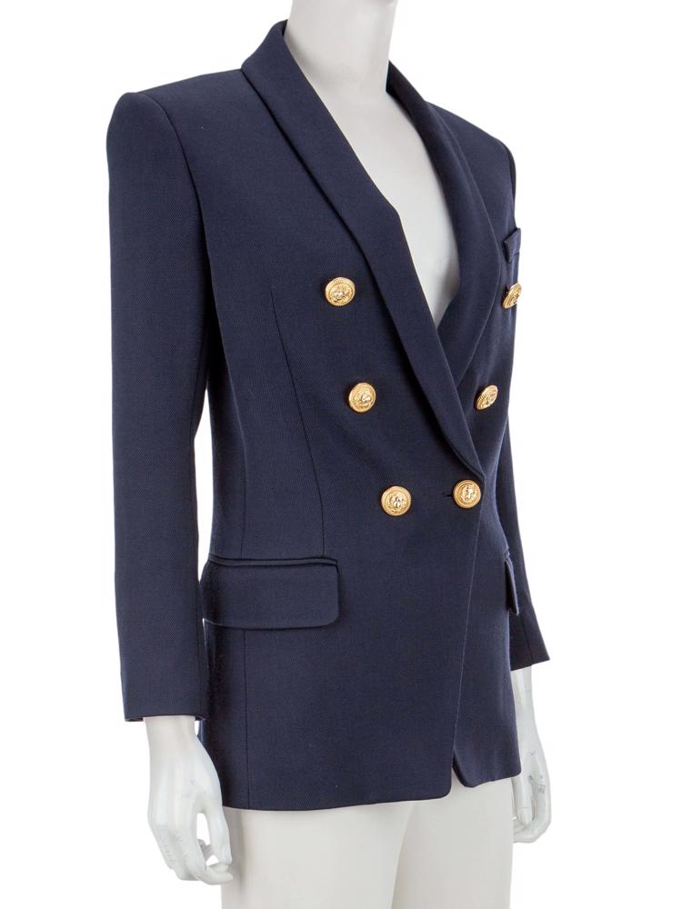 Bayan Lacivert BALMAIN CEKET
