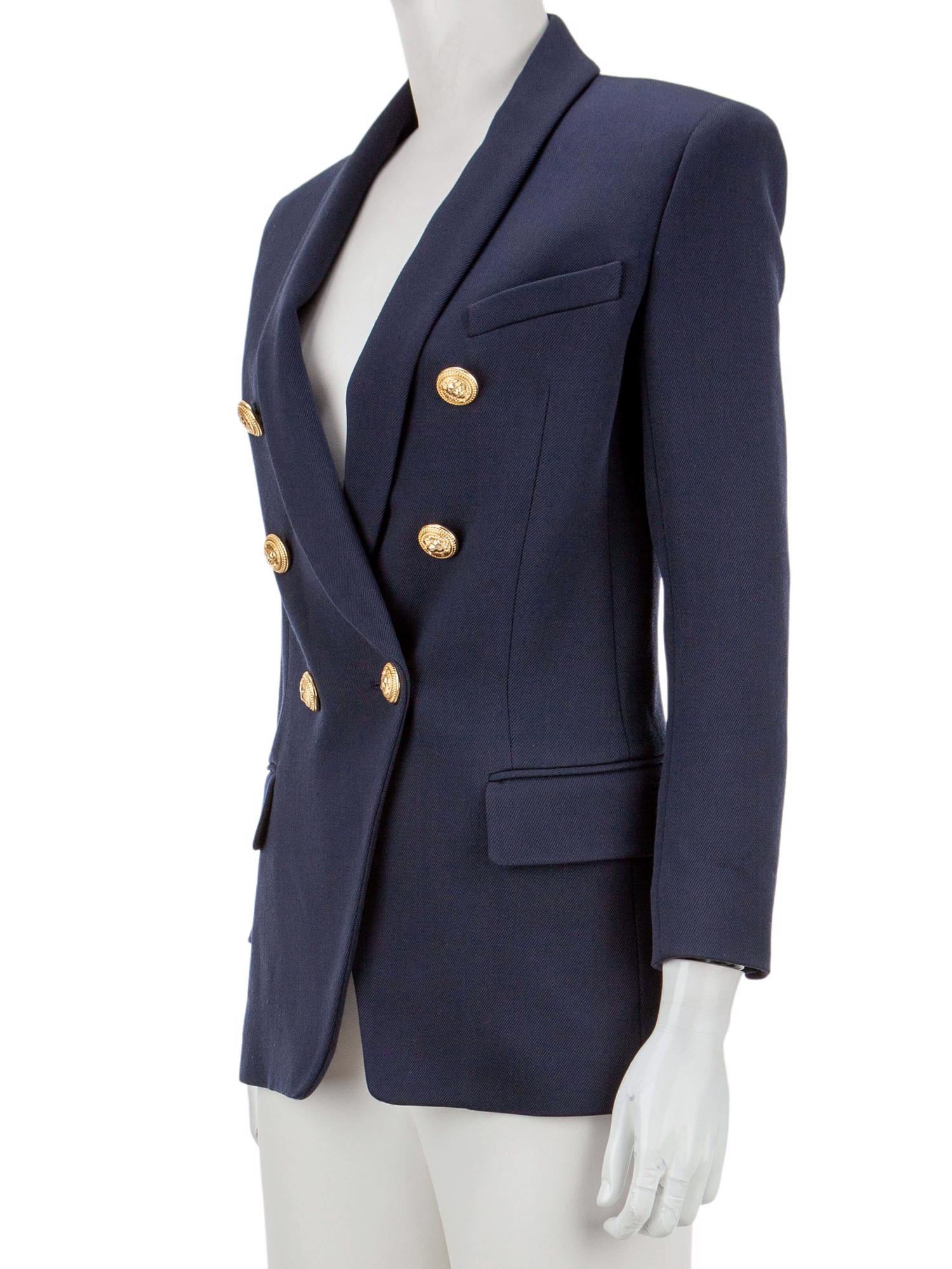 Bayan Lacivert BALMAIN CEKET
