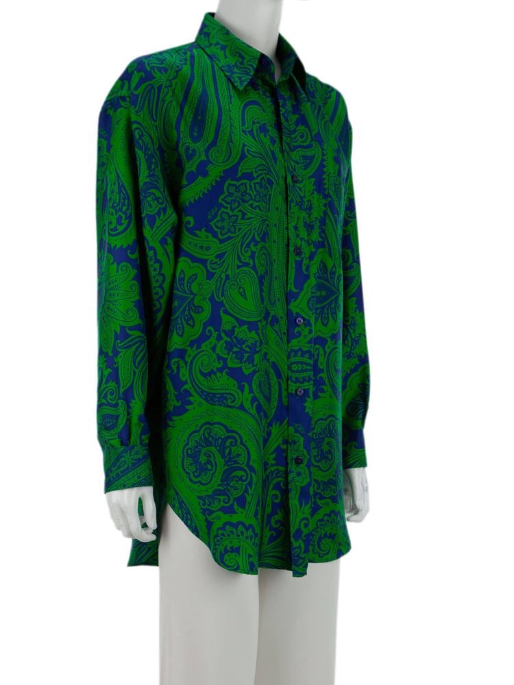 Bayan Yeşil ETRO GÖMLEK