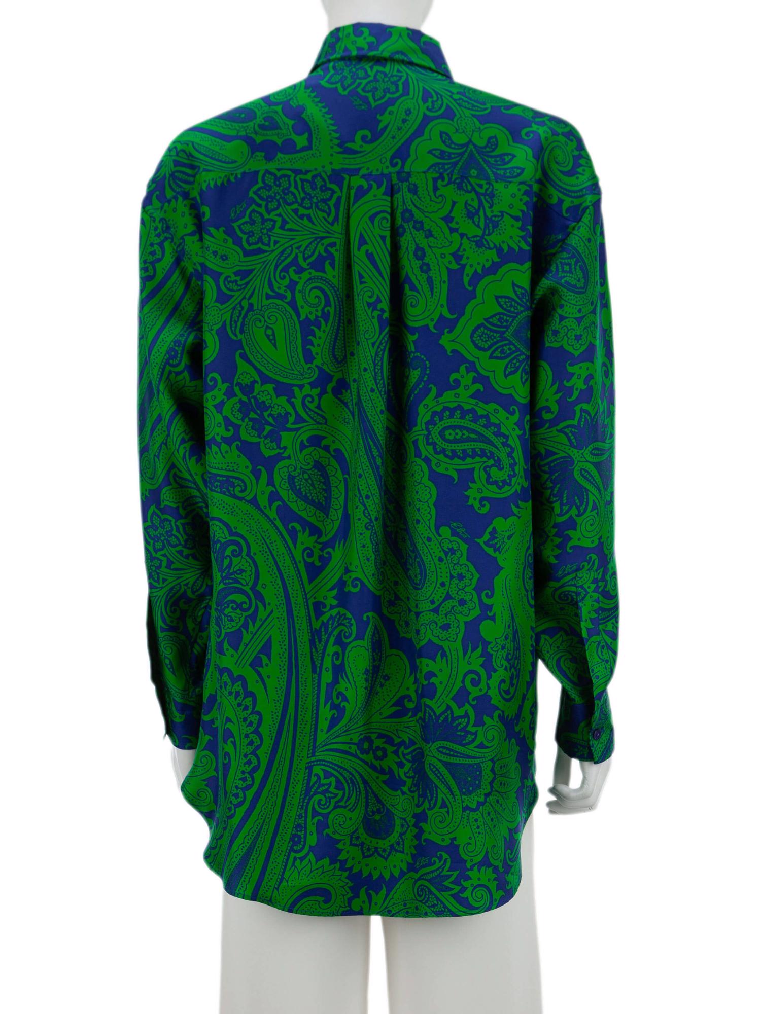 Bayan Yeşil ETRO GÖMLEK