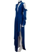 Bayan Mavi OFF-WHITE ELBİSE