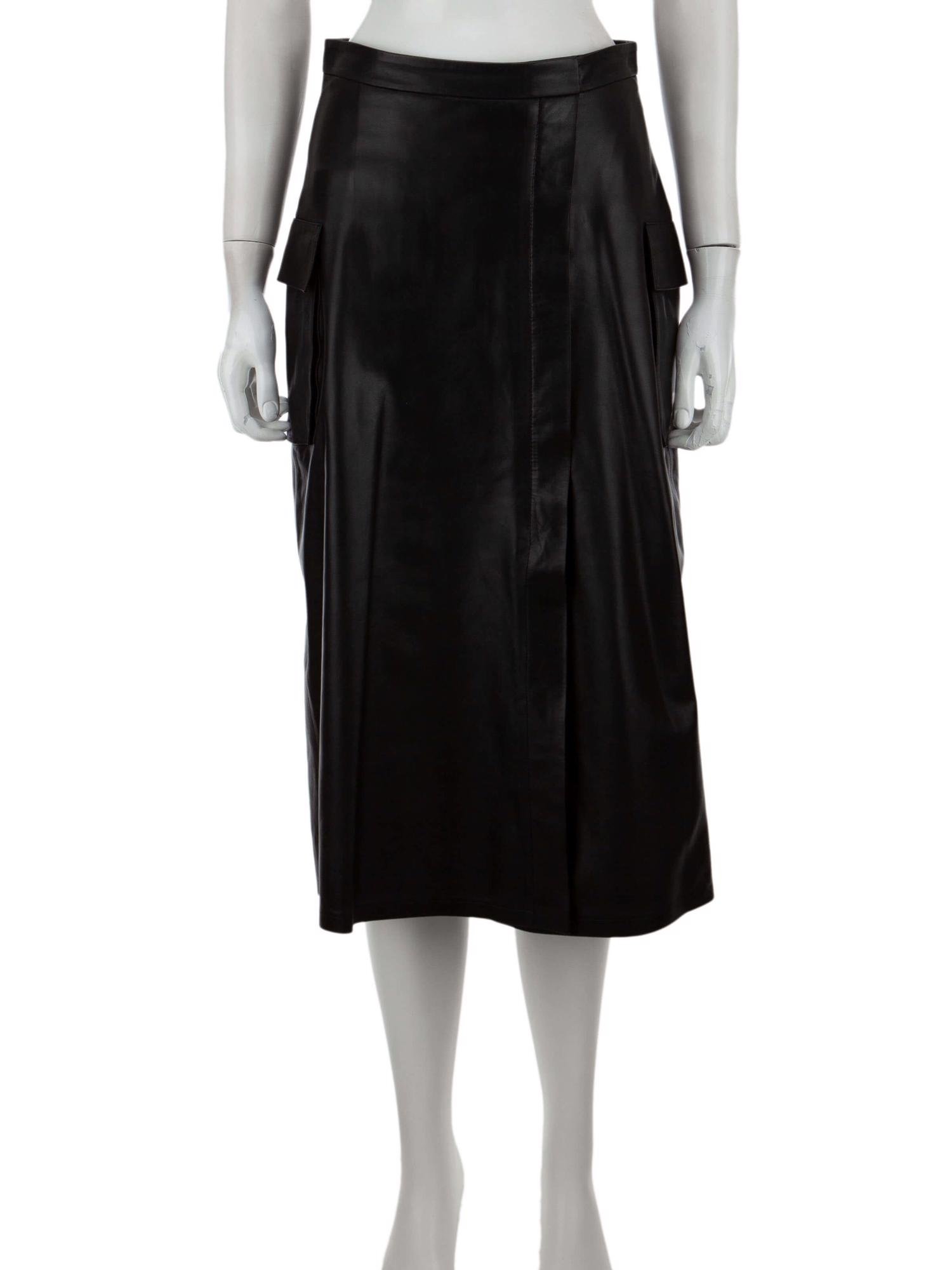 Bayan Siyah ZEYNEP ARÇAY DERİ ETEK