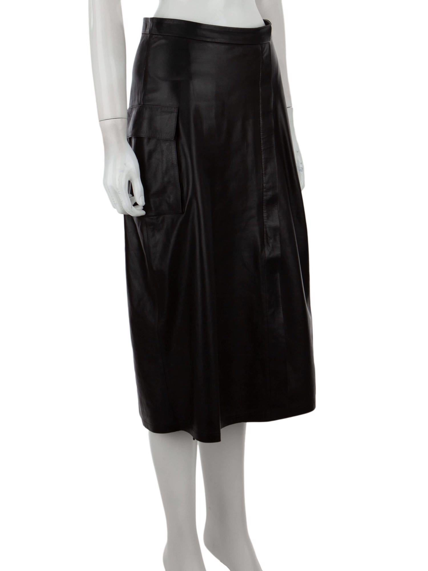 Bayan Siyah ZEYNEP ARÇAY DERİ ETEK