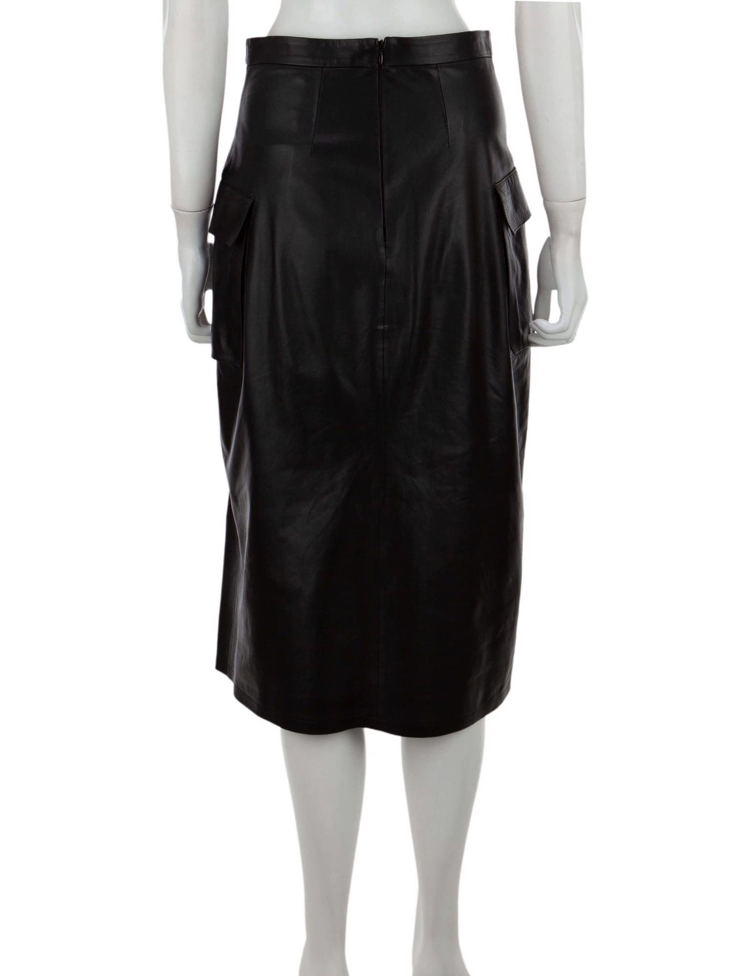 Bayan Siyah ZEYNEP ARÇAY DERİ ETEK