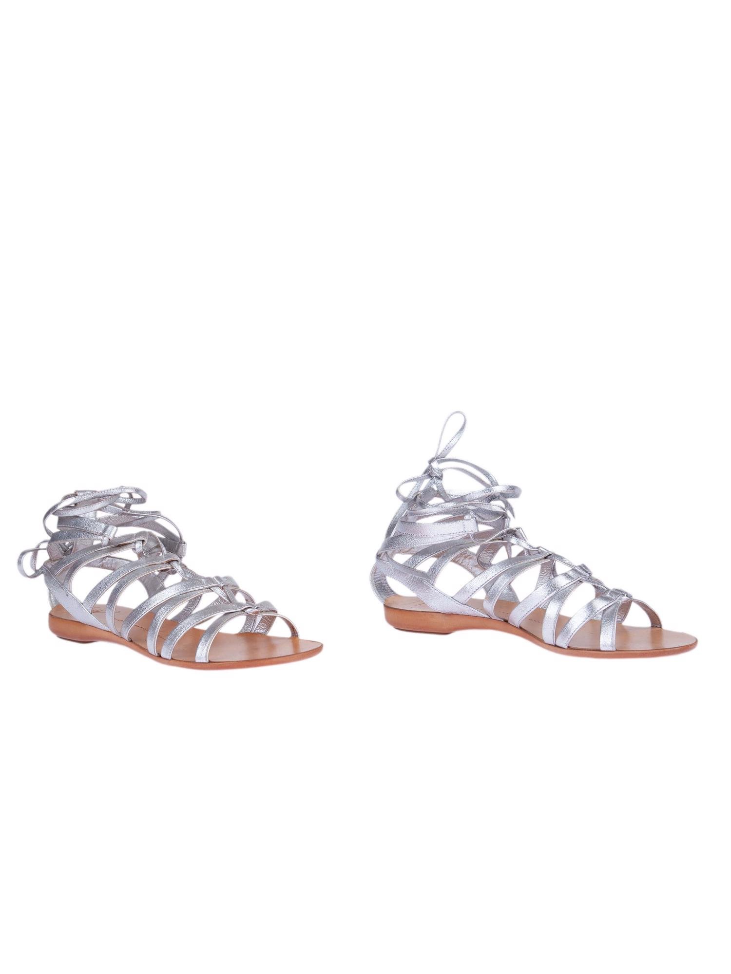 Bayan Gümüş GIUSEPPE ZANOTTI SANDALET