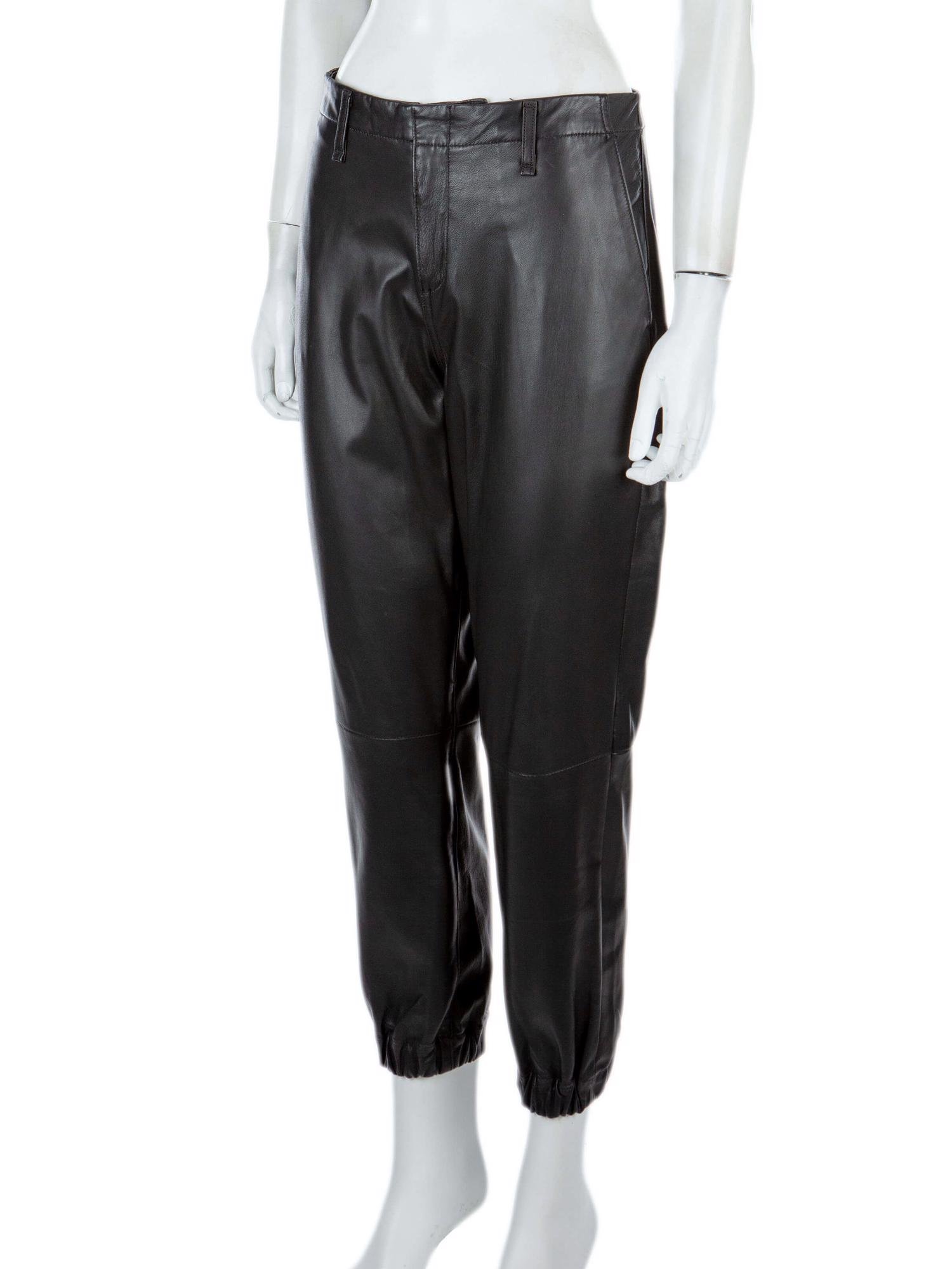 Bayan Siyah RAG&BONE DERİ PANTOLON