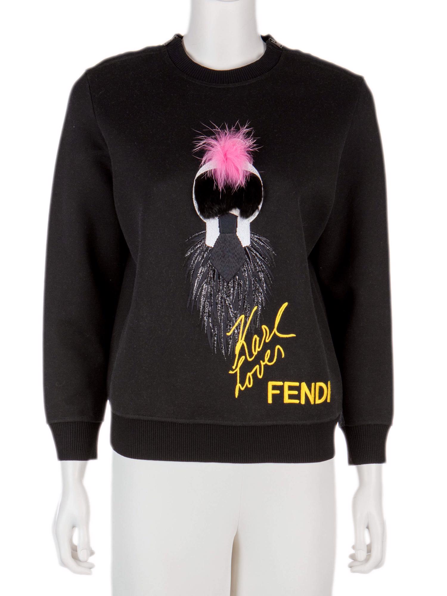 Bayan Siyah FENDI SWEATSHIRT
