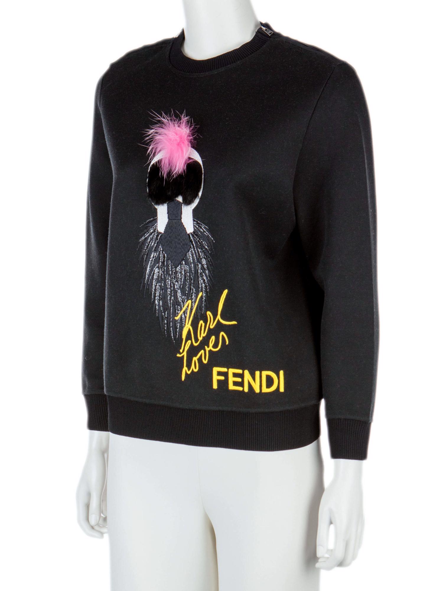 Bayan Siyah FENDI SWEATSHIRT