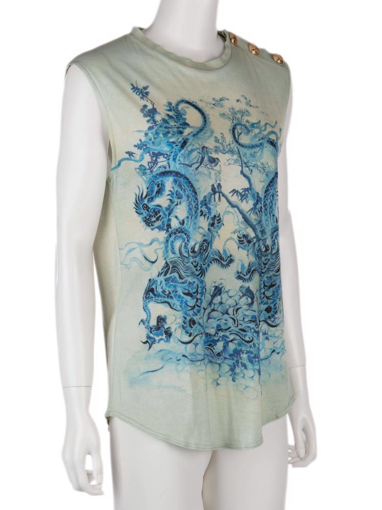 Bayan Yeşil BALMAIN T-SHIRT