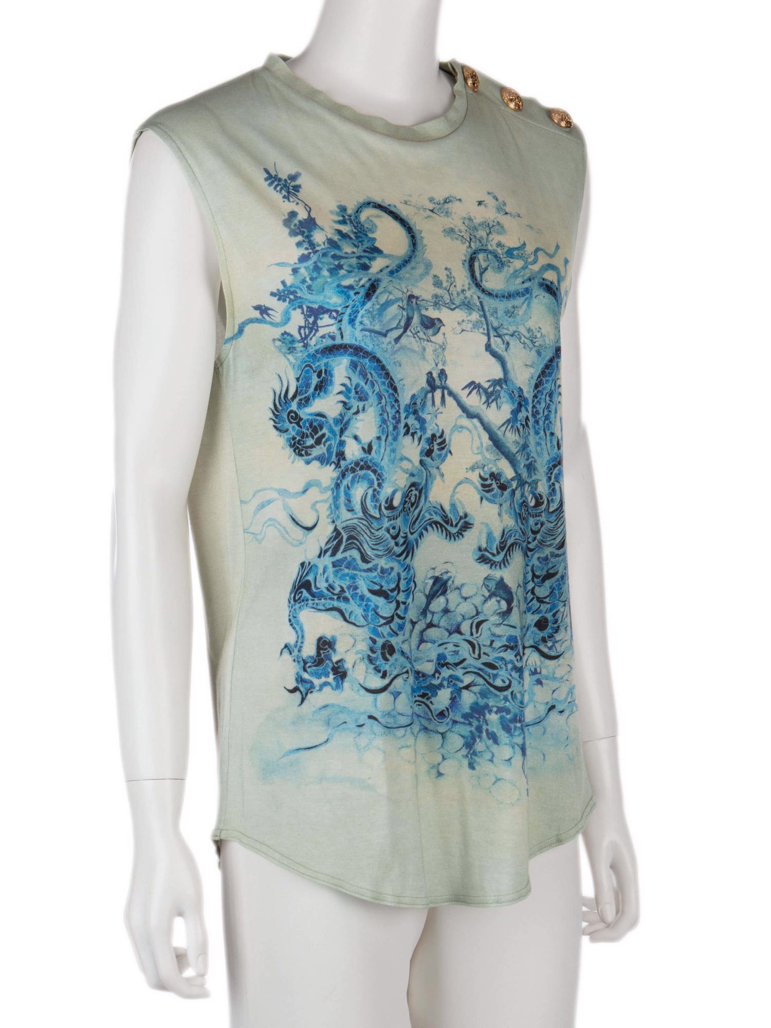 Bayan Yeşil BALMAIN T-SHIRT