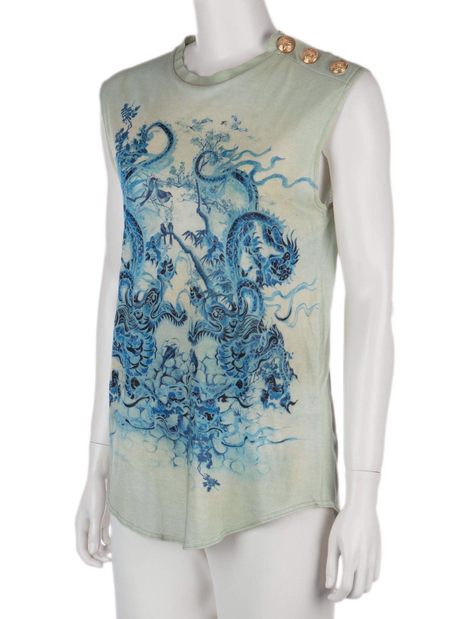 Bayan Yeşil BALMAIN T-SHIRT