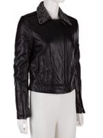 Bayan Siyah D&G DOLCE&GABBANA DERİ CEKET