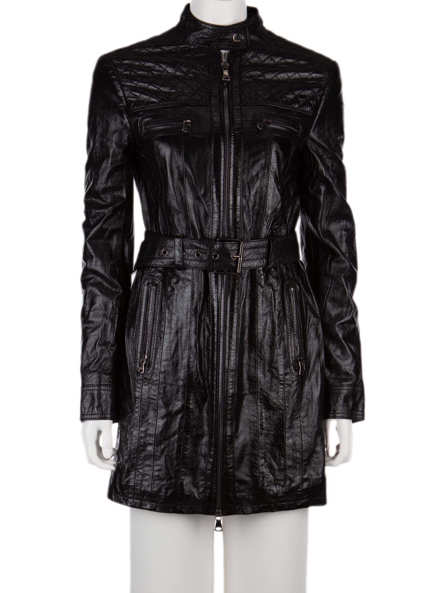 Bayan Siyah D&G DOLCE&GABBANA DERİ CEKET