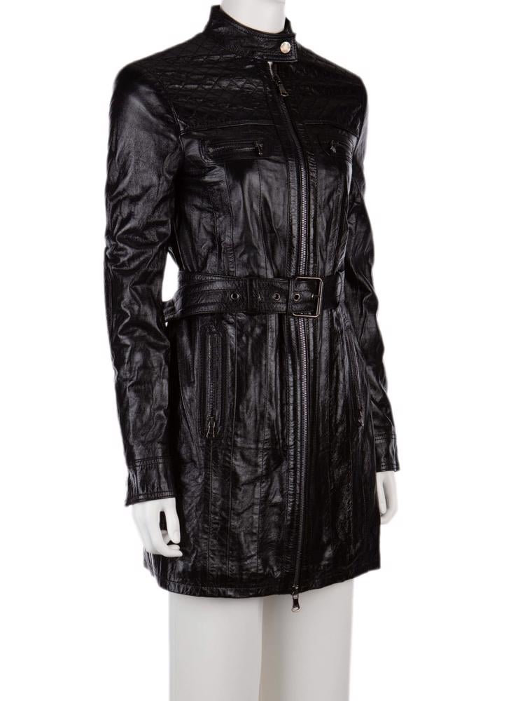 Bayan Siyah D&G DOLCE&GABBANA DERİ CEKET