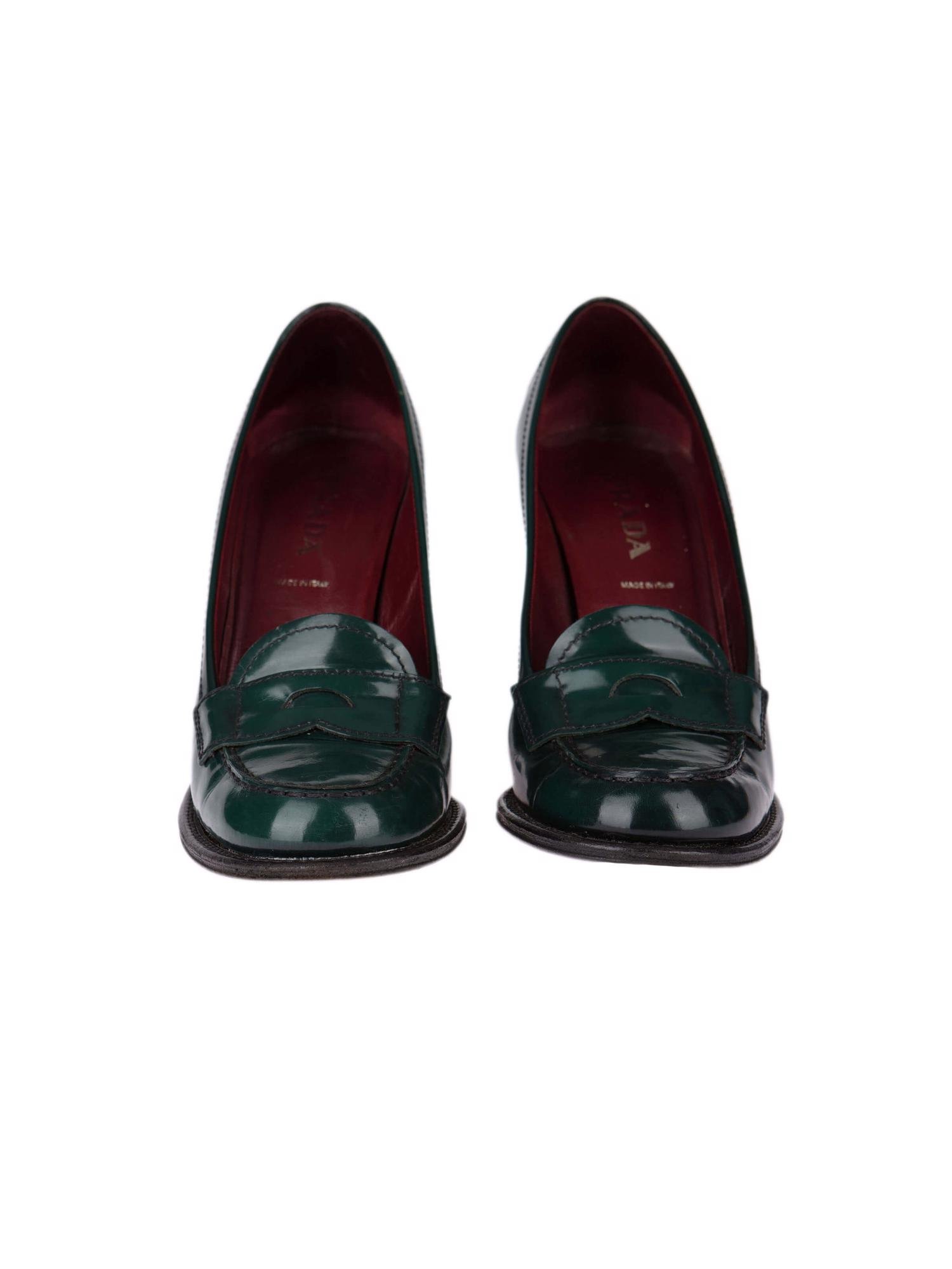 Bayan Yeşil PRADA AYAKKABI