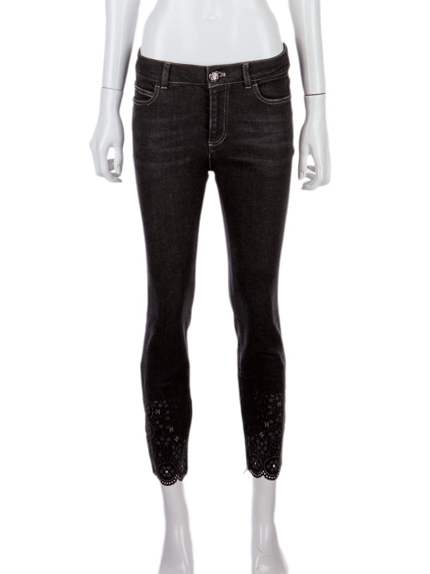 Bayan Gri CHANEL JEAN PANTOLON