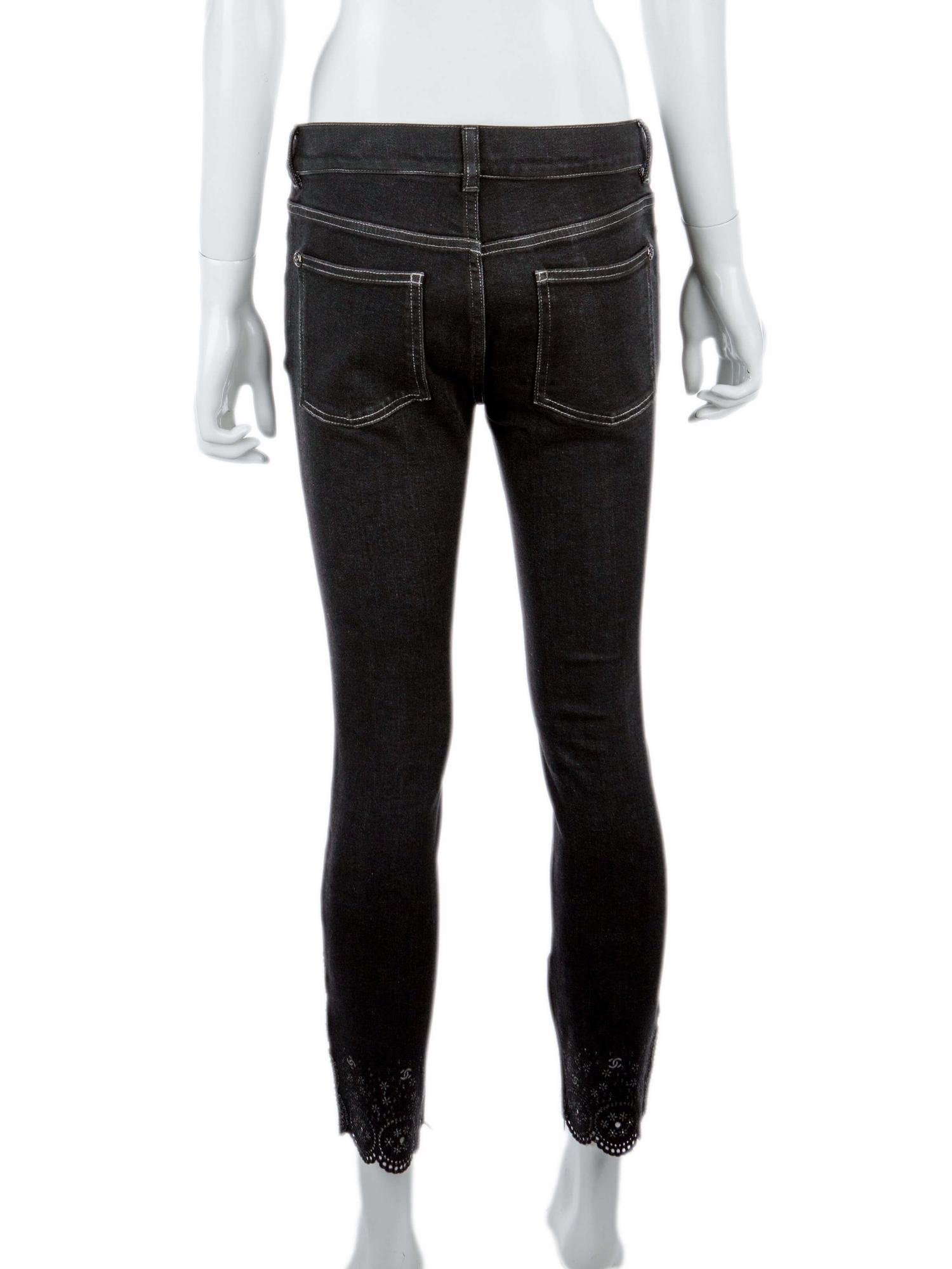 Bayan Gri CHANEL JEAN PANTOLON