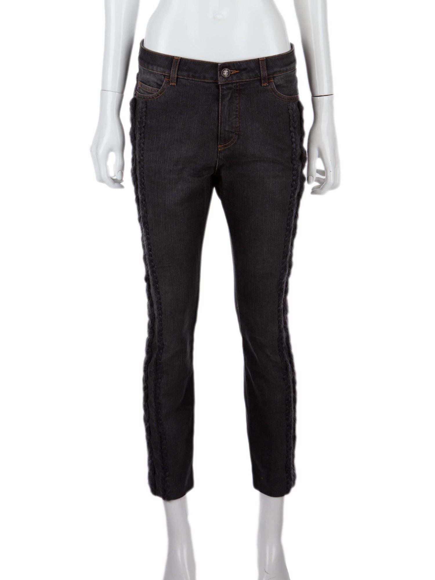 Bayan Gri CHANEL JEAN PANTOLON