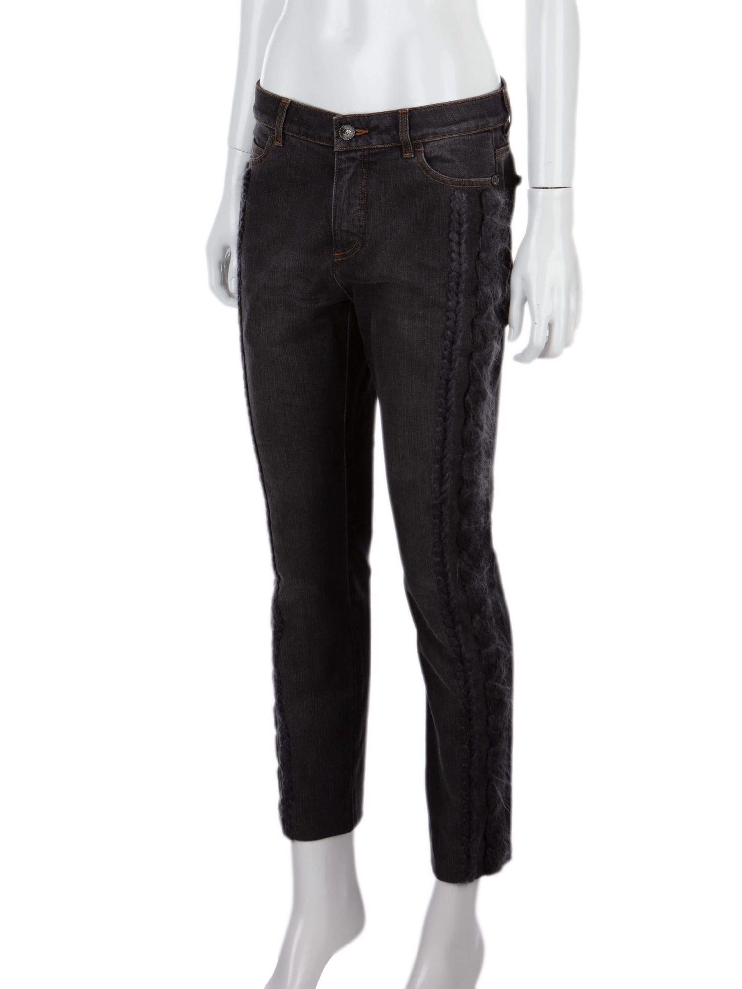 Bayan Gri CHANEL JEAN PANTOLON