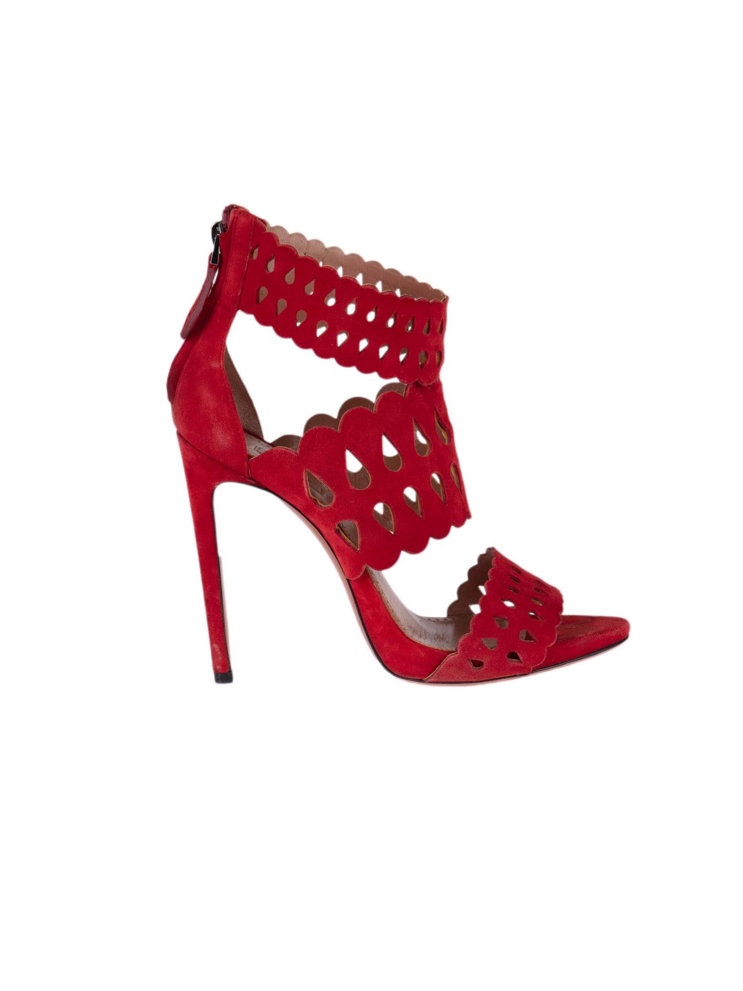 Bayan Kırmızı ALAIA AYAKKABI