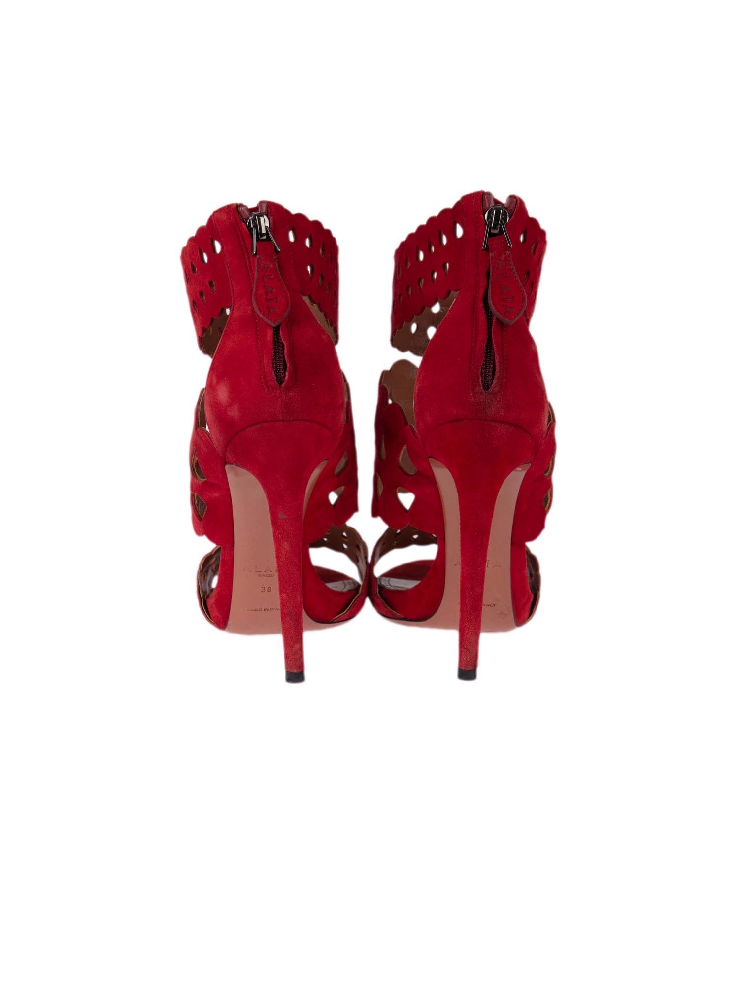 Bayan Kırmızı ALAIA AYAKKABI