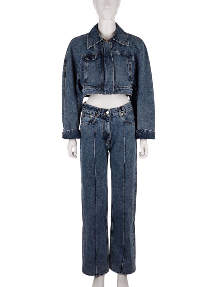 Bayan Lacivert JACQUEMUS JEAN PANTOLON