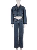 Bayan Lacivert JACQUEMUS JEAN PANTOLON