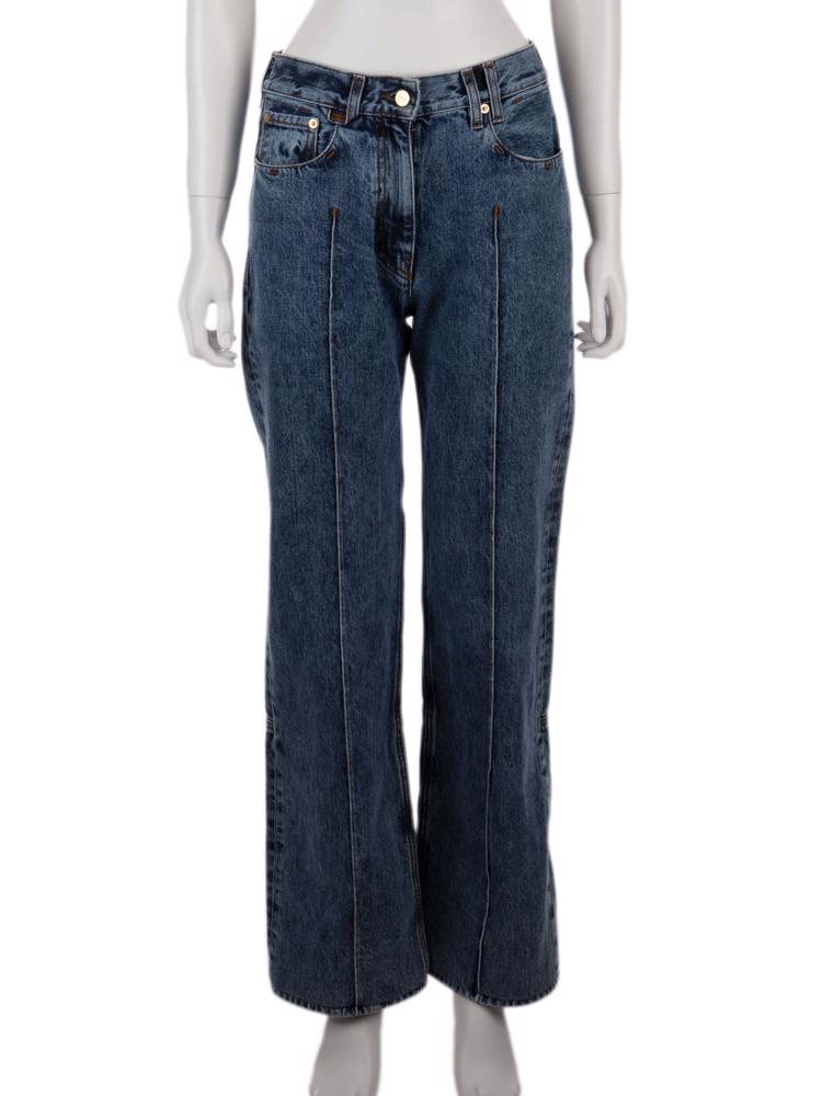 Bayan Lacivert JACQUEMUS JEAN PANTOLON