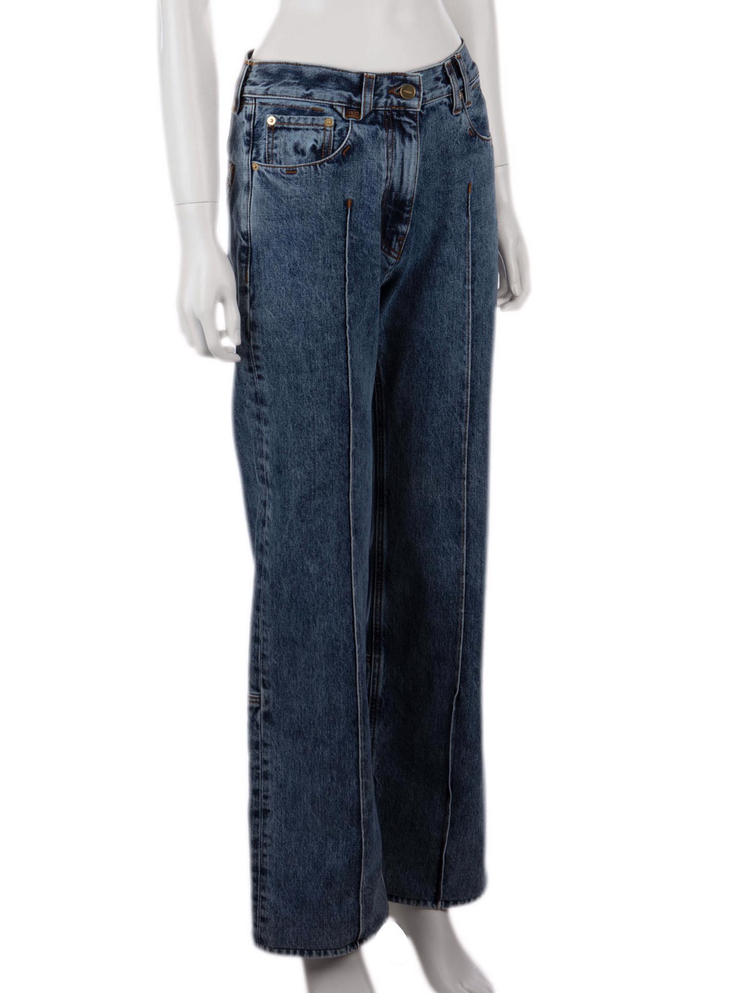 Bayan Lacivert JACQUEMUS JEAN PANTOLON