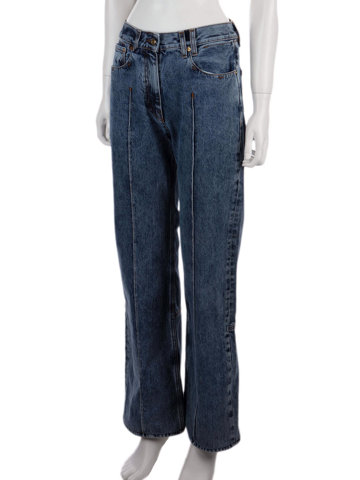 Bayan Lacivert JACQUEMUS JEAN PANTOLON