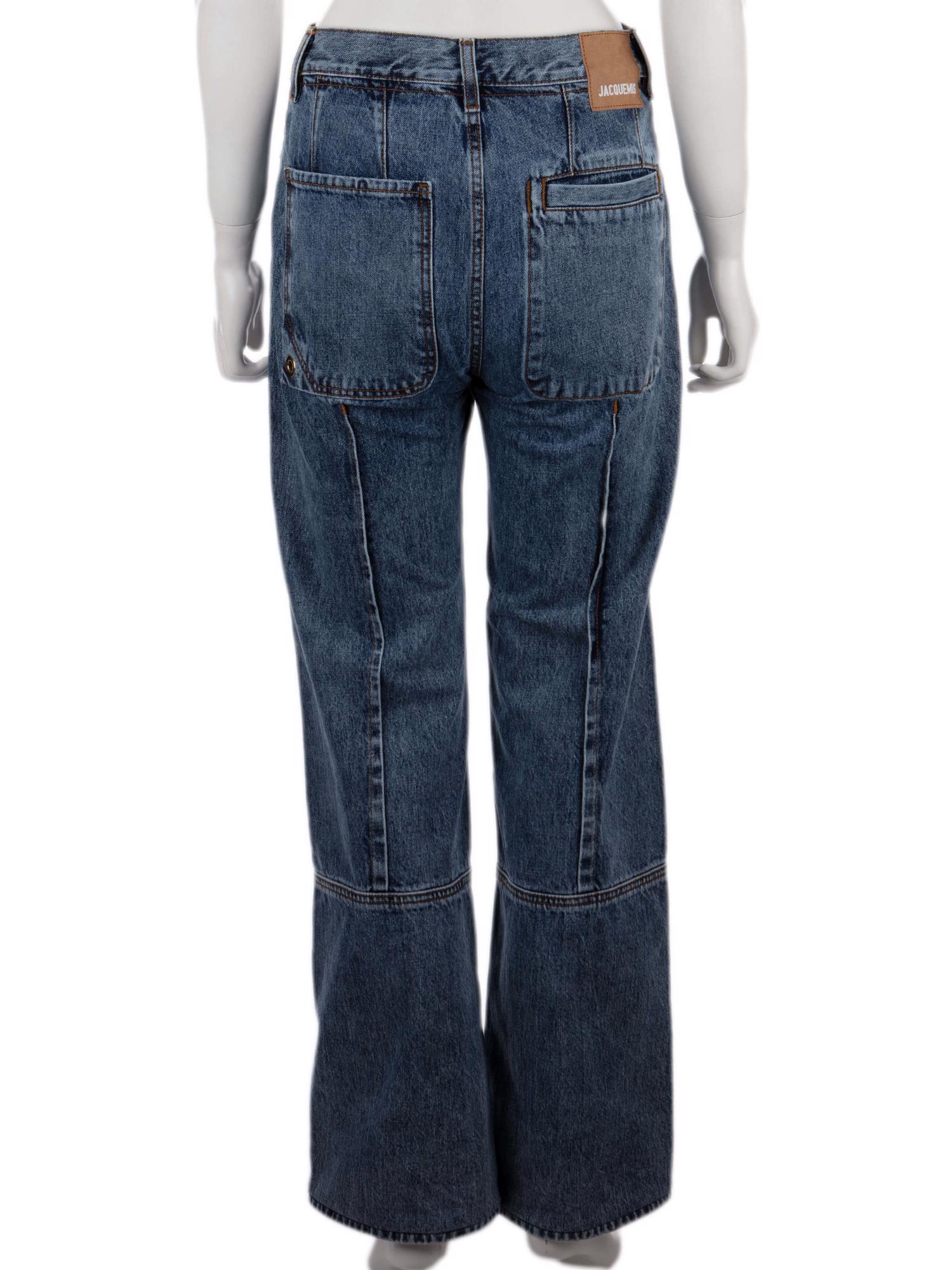 Bayan Lacivert JACQUEMUS JEAN PANTOLON