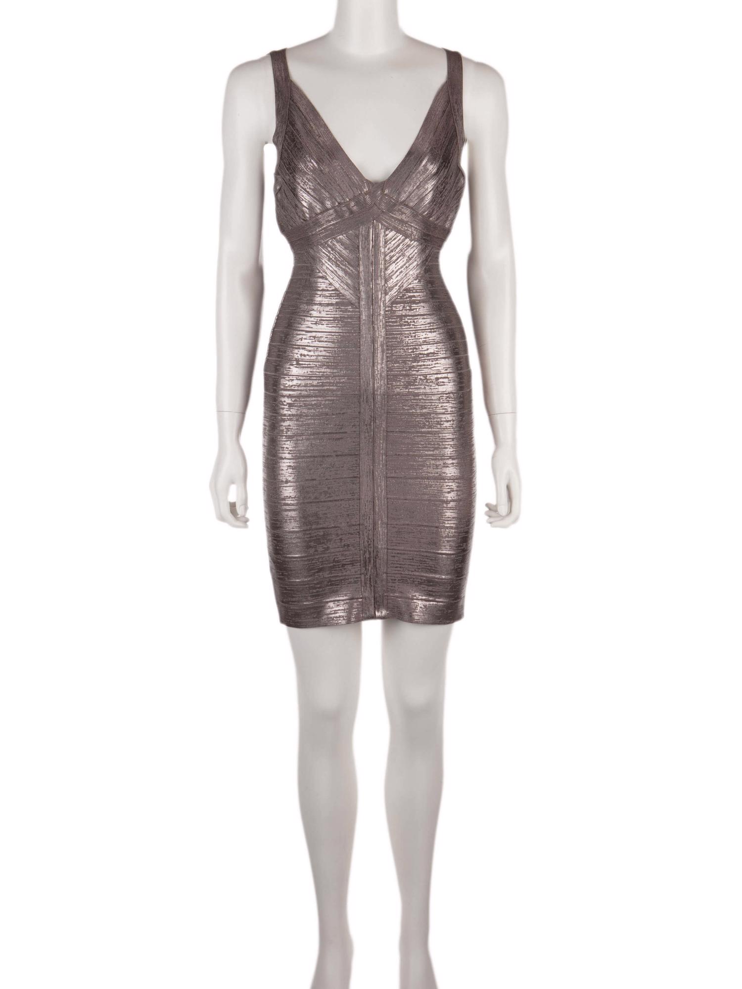 Bayan Gümüş HERVE LEGER ELBİSE