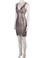 Bayan Gümüş HERVE LEGER ELBİSE