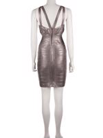 Bayan Gümüş HERVE LEGER ELBİSE