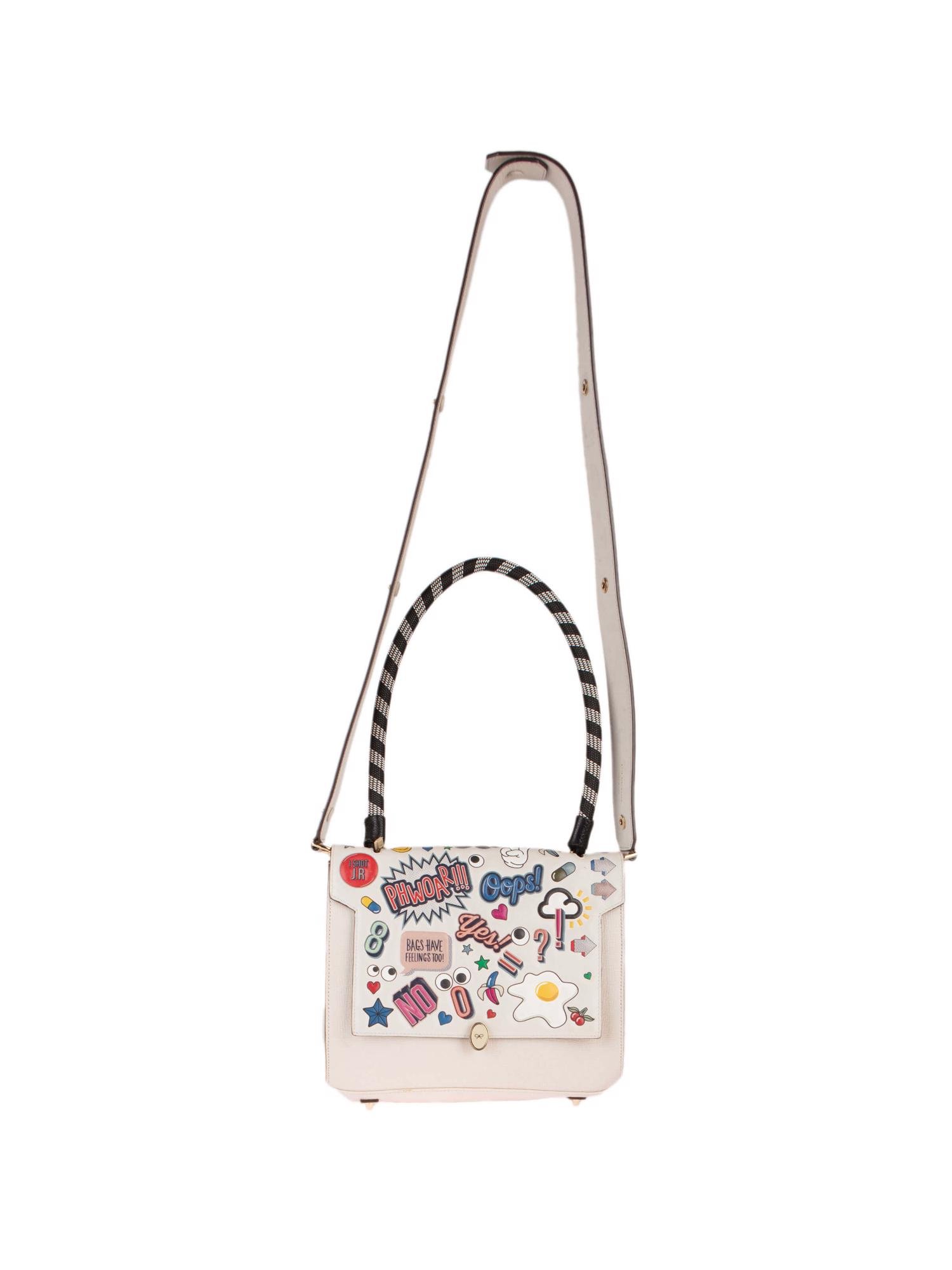 Bayan Krem ANYA HINDMARCH ÇANTA ASKISI