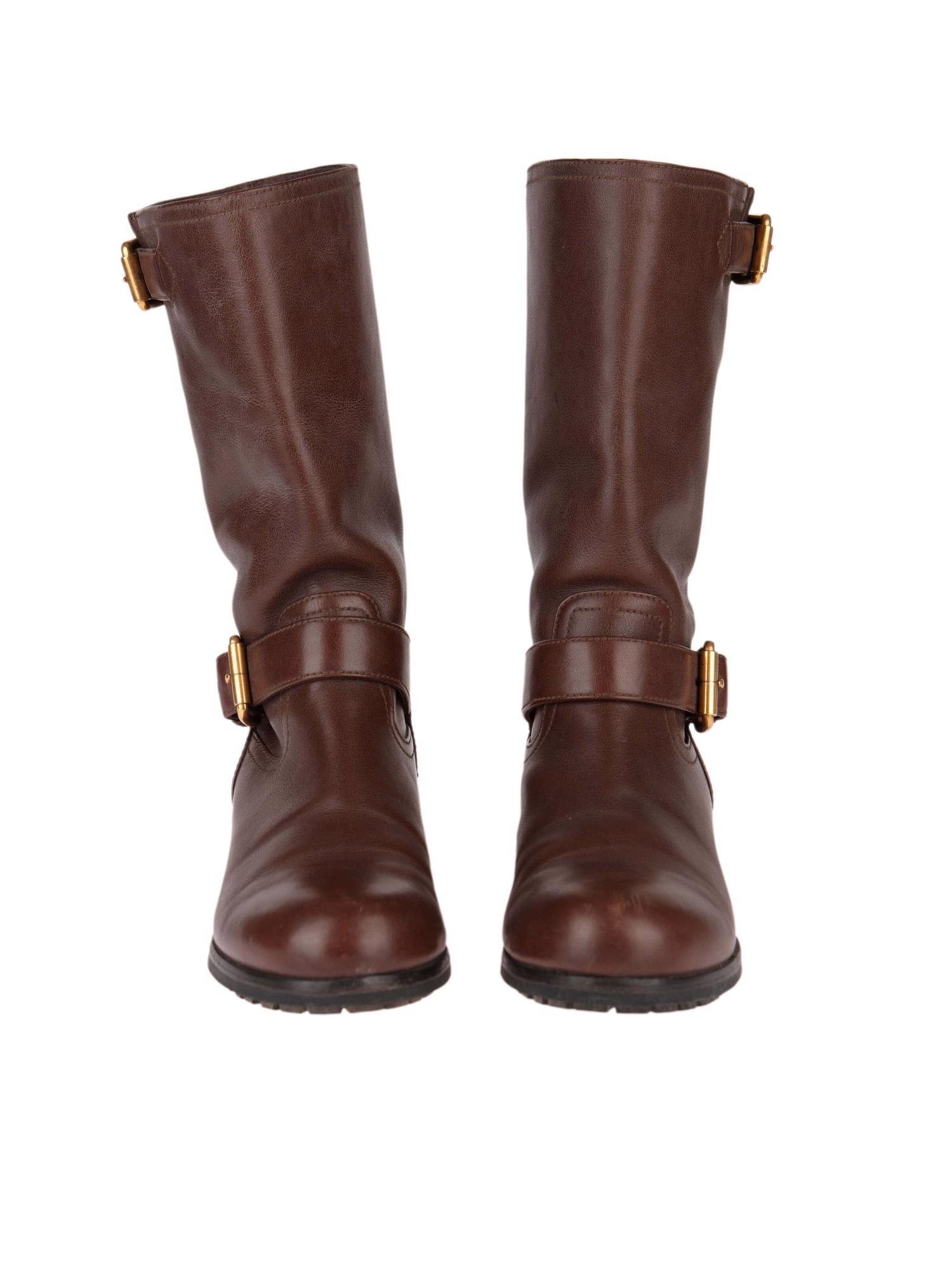 Bayan Kahve PRADA ÇİZME