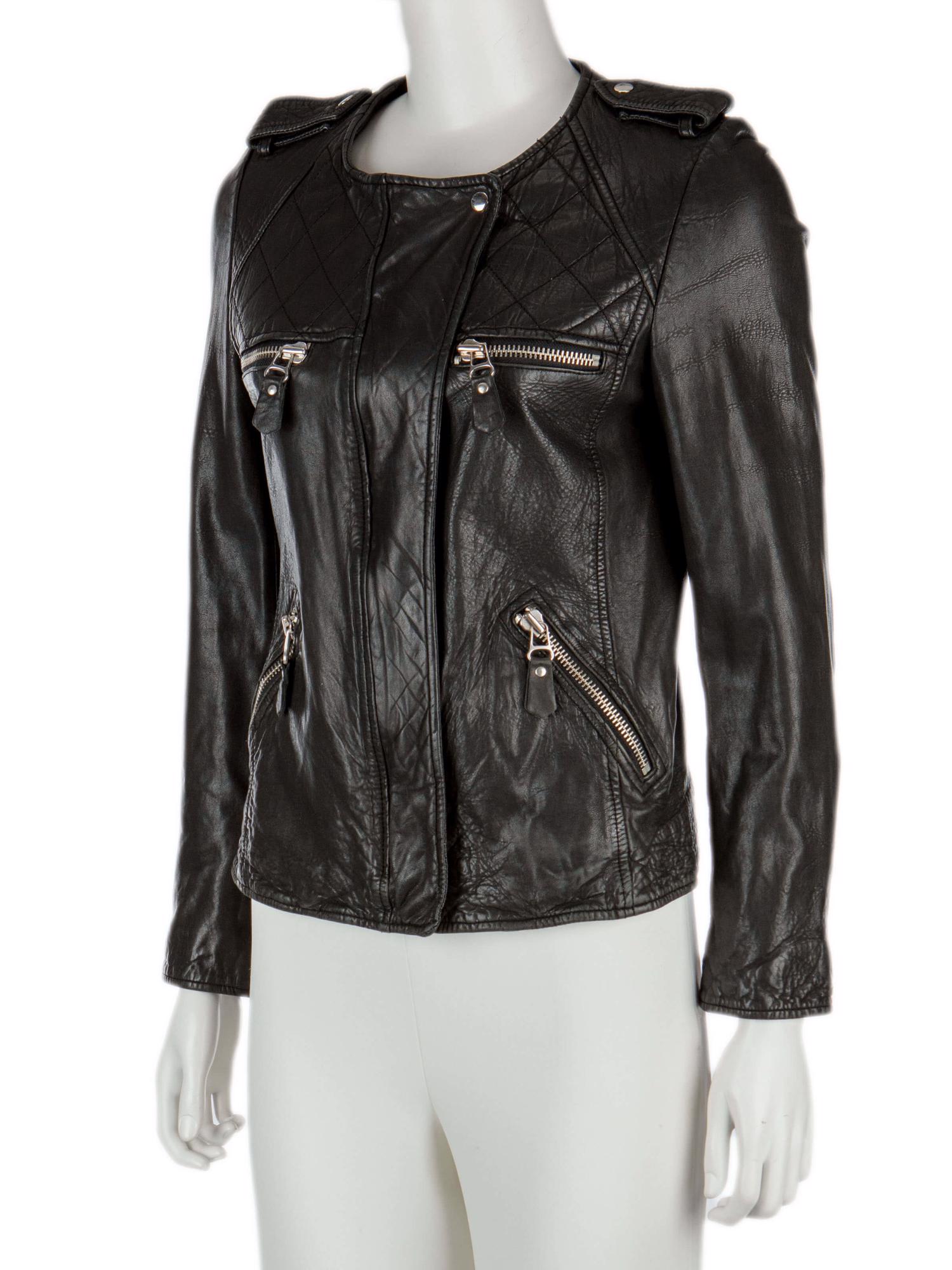 Bayan Siyah ISABEL MARANT ETOILE DERİ CEKET