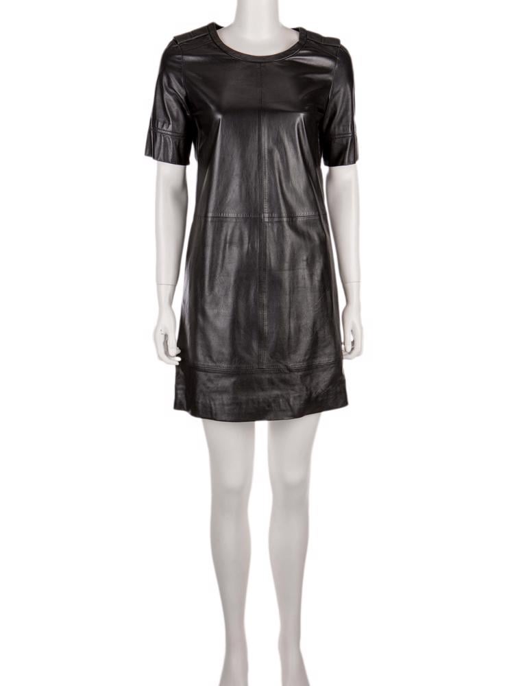 Bayan Siyah SEE BY CHLOE DERİ ELBİSE