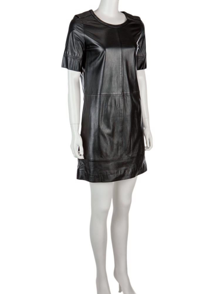 Bayan Siyah SEE BY CHLOE DERİ ELBİSE