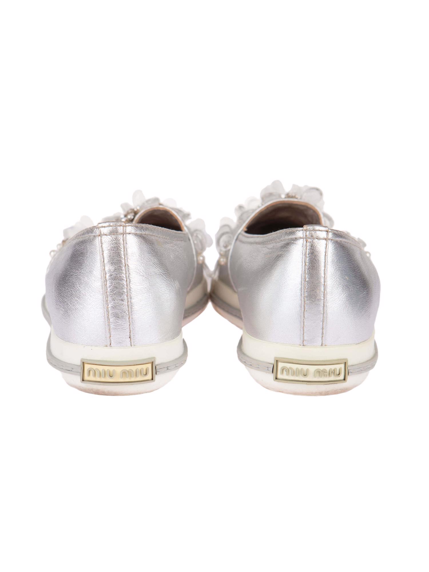 Bayan Gümüş MIU MIU SNEAKER
