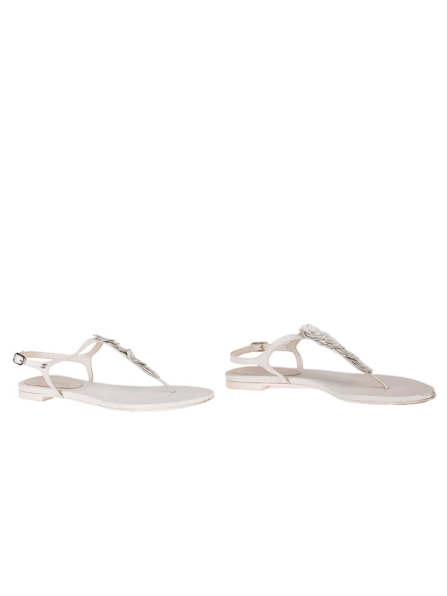 Bayan Beyaz CHANEL SANDALET