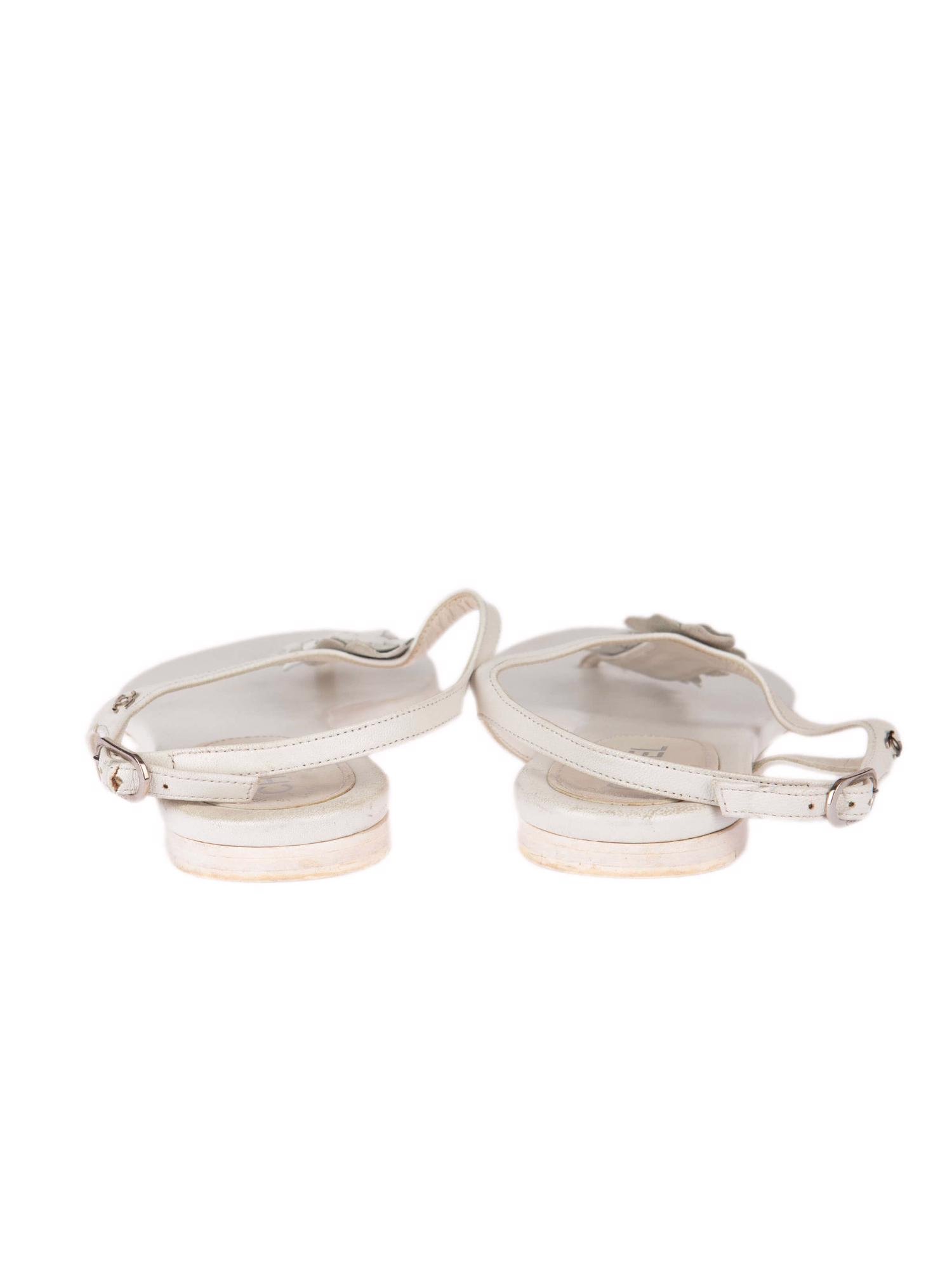 Bayan Beyaz CHANEL SANDALET