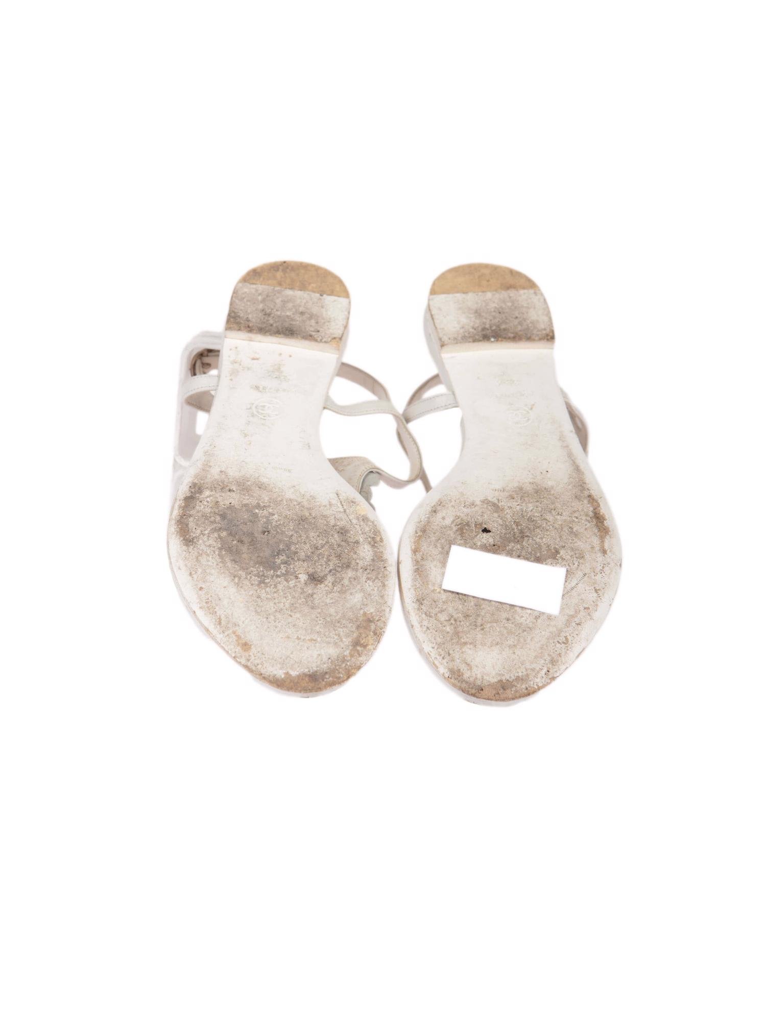 Bayan Beyaz CHANEL SANDALET